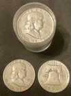 1951 Franklin Silver Half Dollars Roll (20)