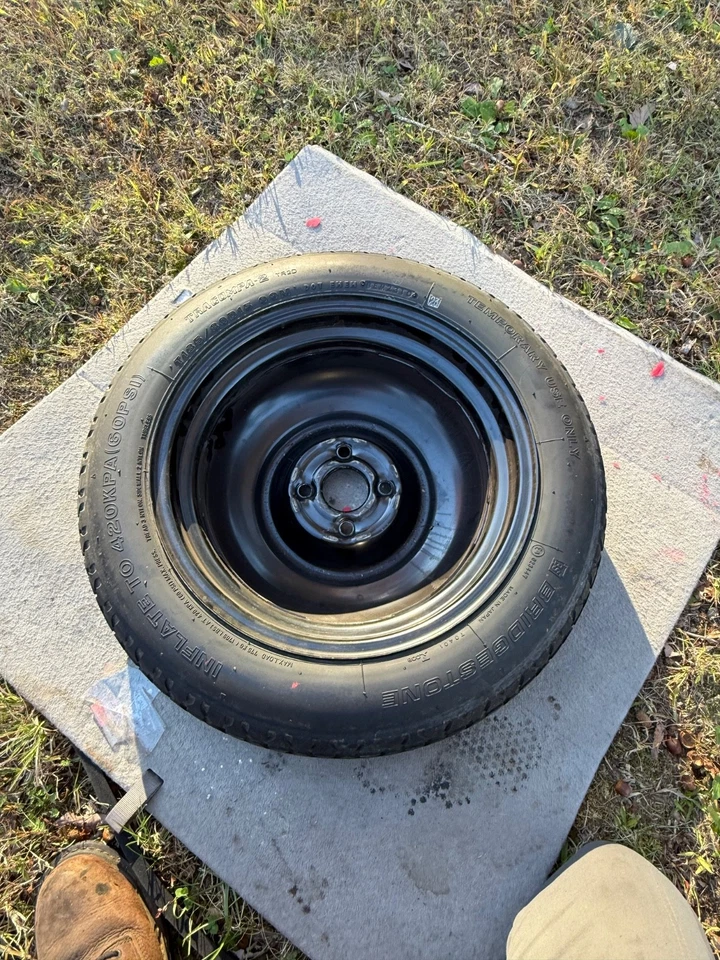 2010 HONDA INSIGHT HYBRID SPARE TIRE T135 80 D15 OEM  - Image 4 of 4