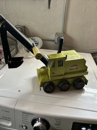 1970s Tonka Backhoe Trencher with Scoop Complete Set