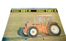 Renault  981-4  1181-4 alter Traktor Prospekt m. Techn. Daten RTM 316/1/78