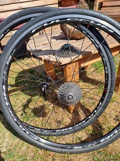 Fulcrum Racing 5LG Wheelset Package. With Cassette And Tyres.
