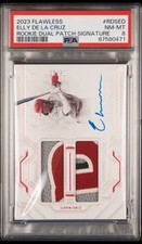 2023 Flawless Elly De La Cruz Rookie Dual Patch Auto /25 RPA PSA  #RDSED