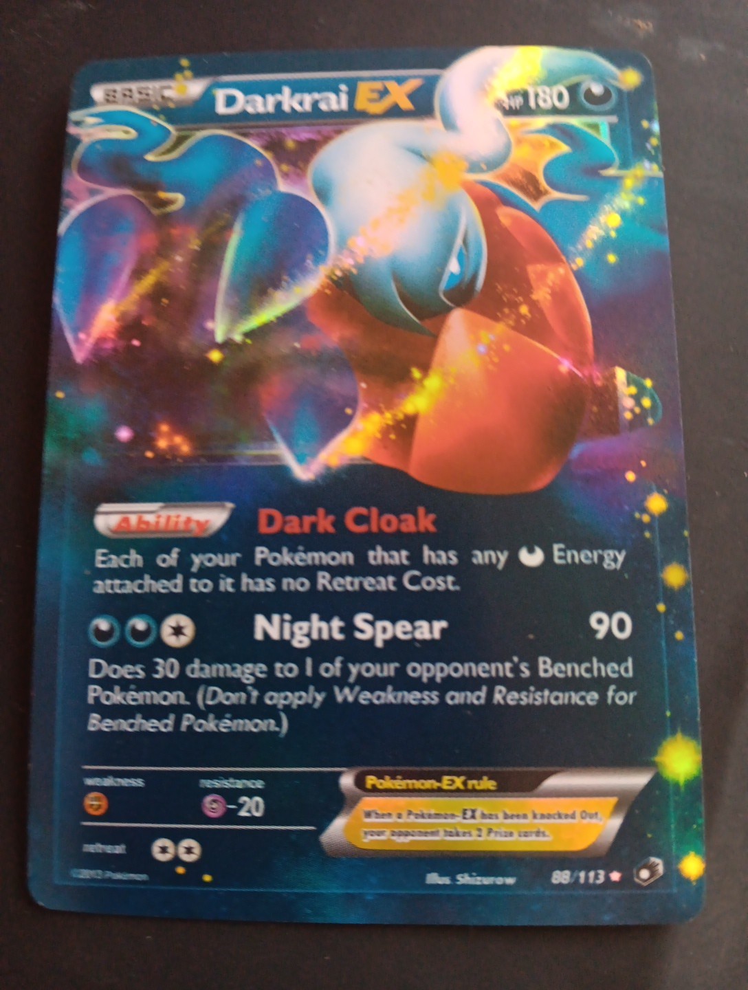 Darkrai EX 88/113 Legendary Treasures Holo
