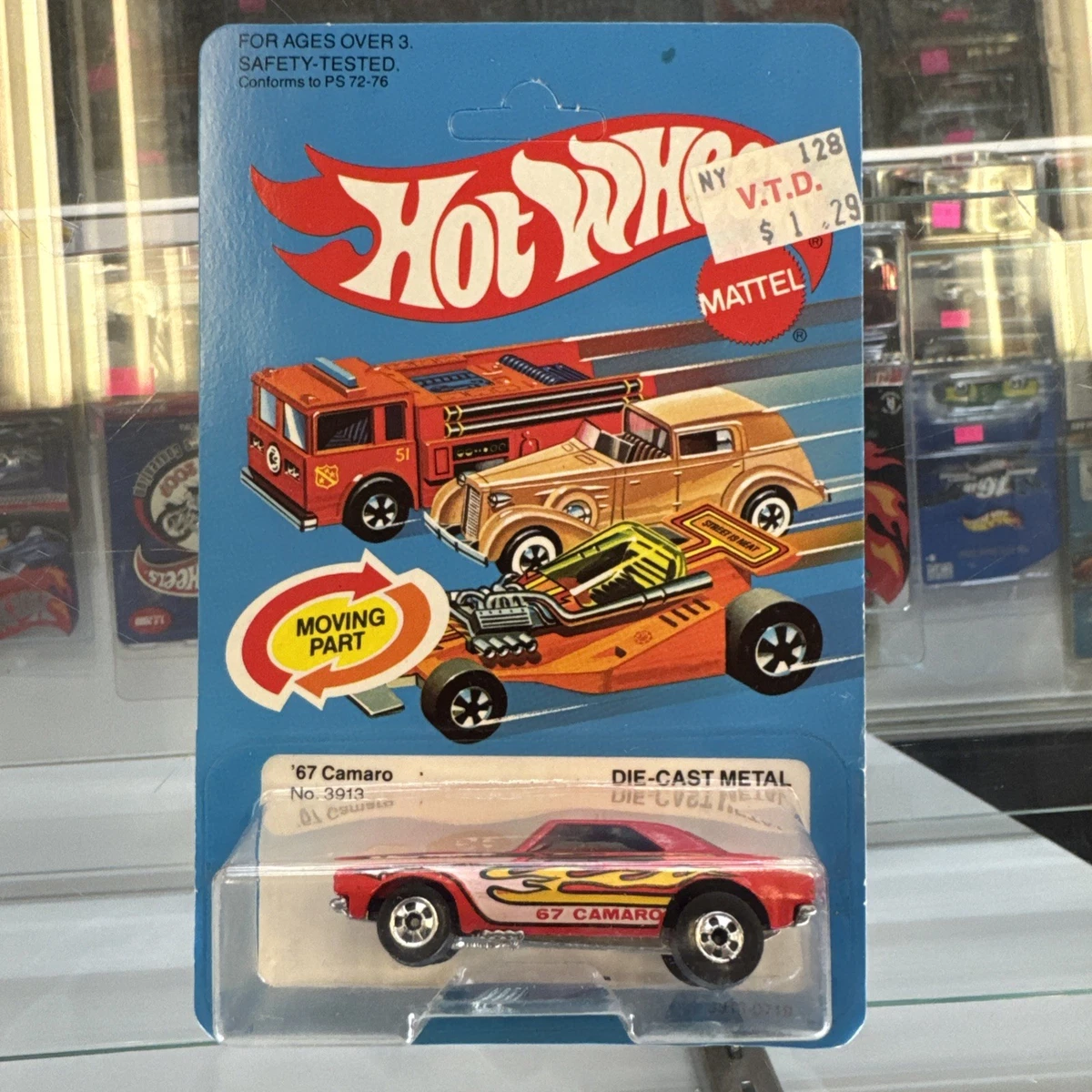 Hotwheels 67 Camaro 1982 In Vintage Manufacture Diecast Cars