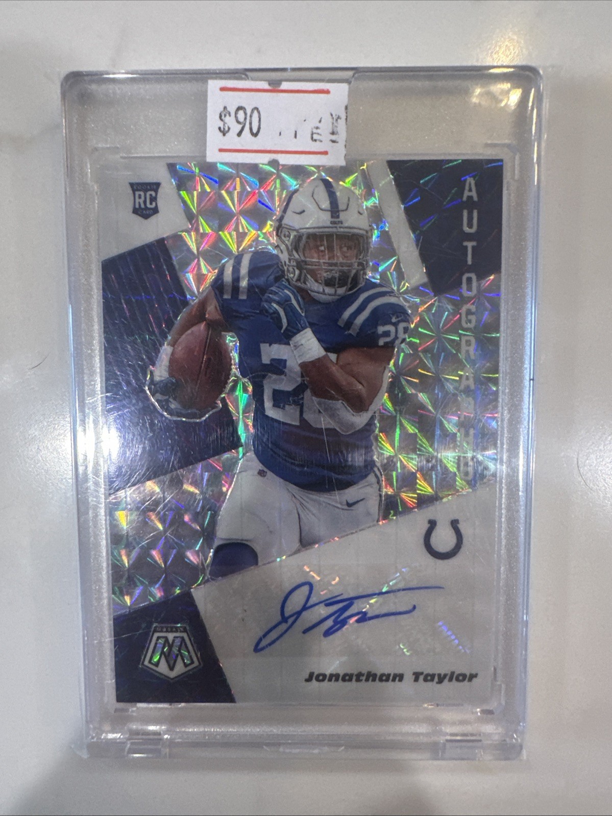 2020 Panini Mosaic - Rookie Autographs Mosaic Jonathan Taylor #RA16 (AU, RC)