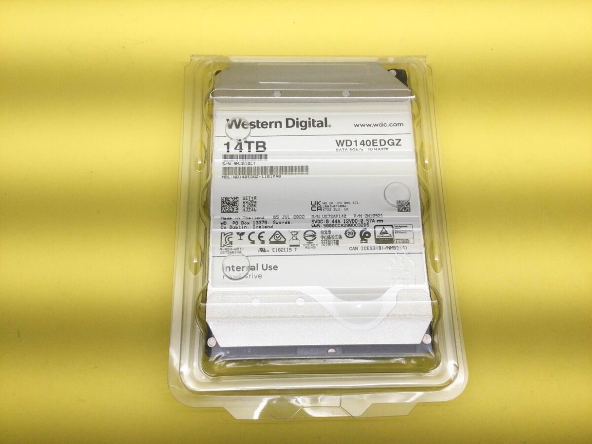 Western Digital 14TB 3.5'' 6Gb/s 5400 RPM SATA HDD WD140EDGZ Western Digital 14TB 3.5'' 6Gb/s 5400 RPM SATA HDD WD140EDGZ