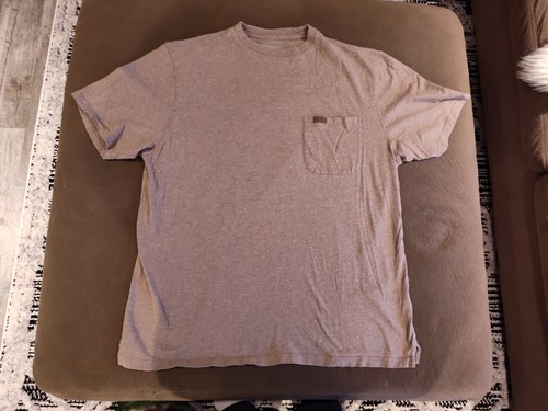Patagonia Work Pocket Tee T-Shirt Mens Large Brown Cotton Logo Y2K