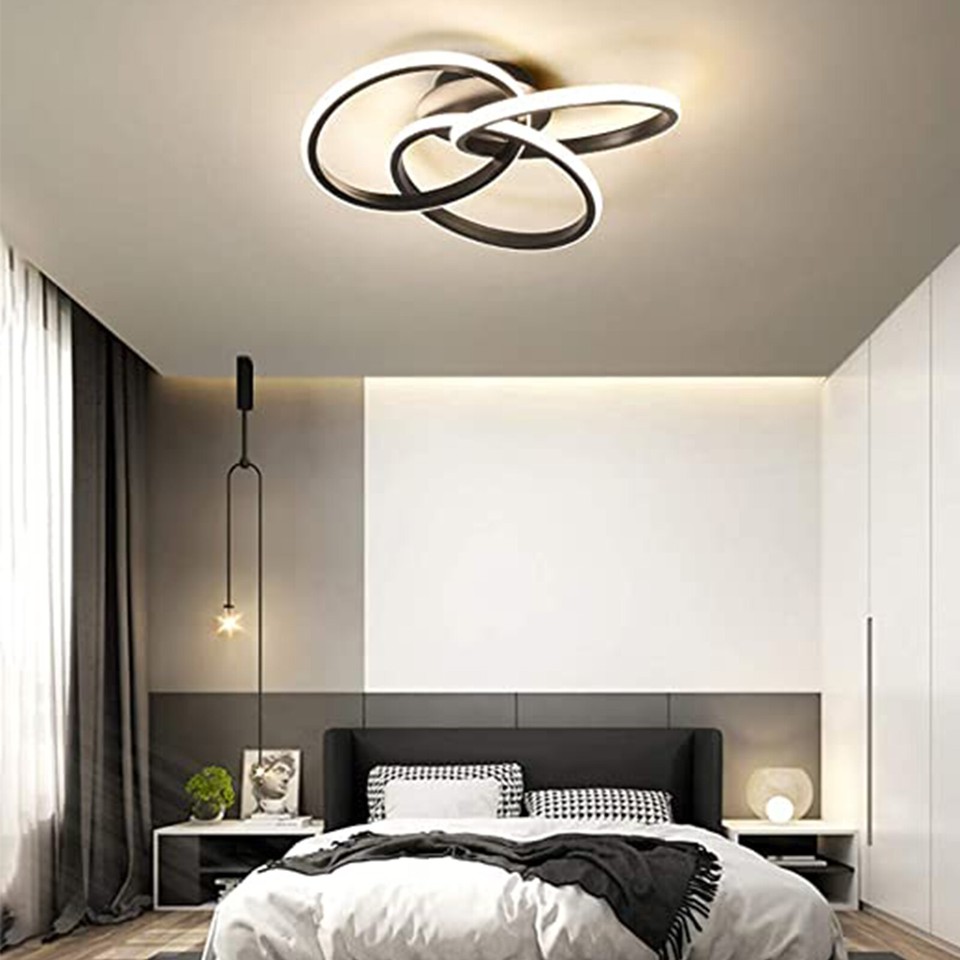 20.5" Modern LED Ceiling Lamp Strip Acrylic Flush Mount Chandelier