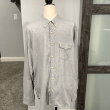 Men  s J. Crew light gray slim button down size L