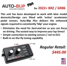 AUTO-BLiP  PLUS Intelligent Downshift 2022+ BRZ/GR86 Vehicle Manual Transmission