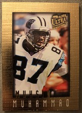 1996 Fleer Ultra Sensations Muhsin Muhammad Gold Marble Rookie Card #15 Panthers. rookie card picture