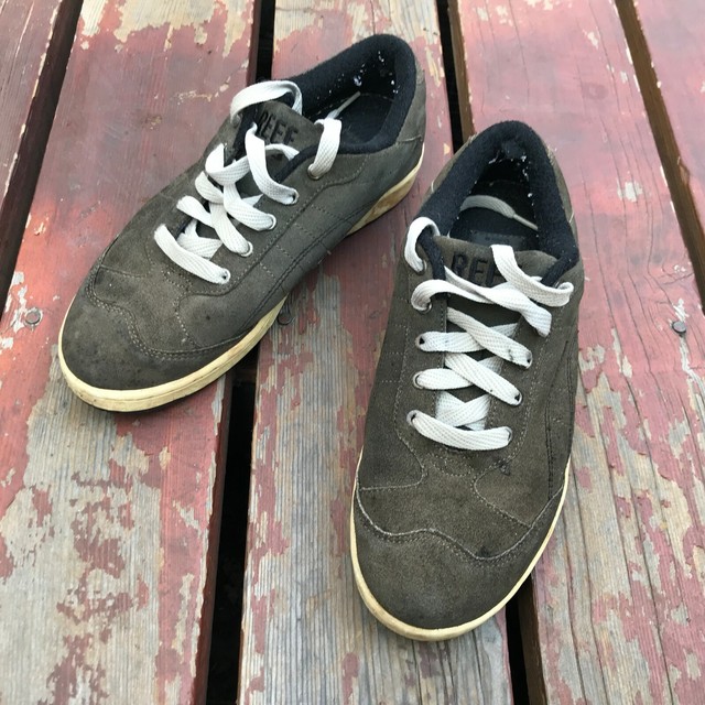 REEF BRAZIL Gray Suede Skateboard Shoes 1990's - Used Size 9 US Men's | eBay