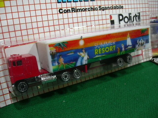 POLISTIL 1/55 MINI CAMION PROMOZIONALI KELLY CROWN RESORT 4 pz MINT IN BLISTER - Immagine 4 di 4