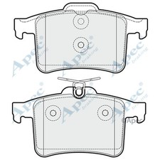 Brake Pads Set For Jaguar XF 5.0 Super Charged Rear Apec Red C2D3792