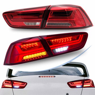 VLAND LED Tail lights For 2008-2017 Mitsubishi Lancer & EVO X w/Sequential Lamps