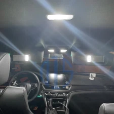 White LED Interior Map Dome Trunk Visor Lights for 2018-2021 2022 Honda Accord