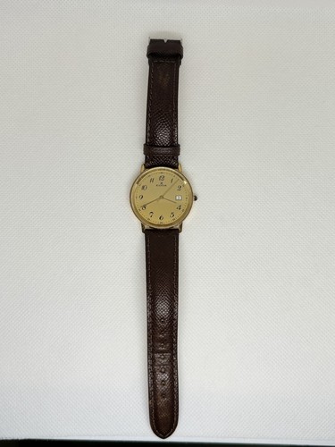 Rare EDOX Swiss Made Quartz Date Gold Plated Ladies Watch Vintage - Picture 4 of 14