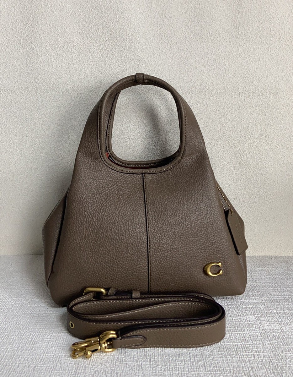 COACH CM545 Lana Polished Leather Brass 2way Shoulder Bag