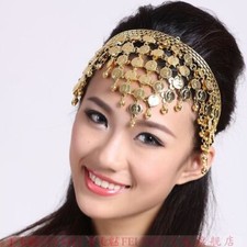 Coins Headpiece Tribal Ethnic Gypsy Arabian Jewelry Belly Dance Fashion Metal
