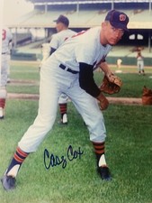 Casey Cox 1966-1971 Washington Senators Comiskey Autographed 11x14 Photo COA