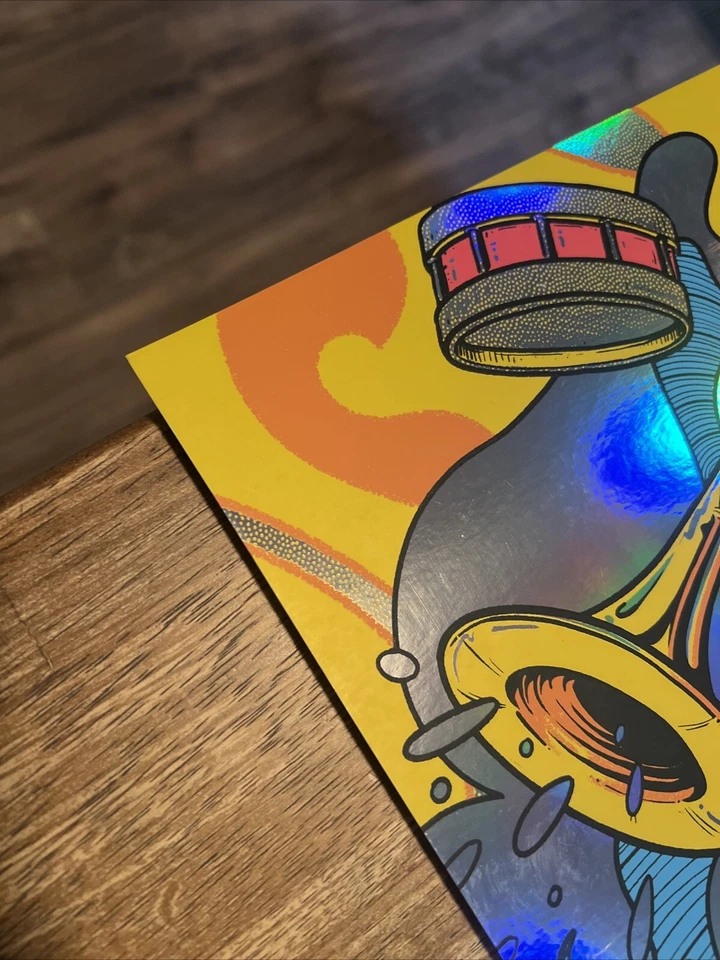 RAINBOW FOIL POSTER Slightly Stoopid SUBLIME Wilmington NC 8/6/23 SIGNED #/100 - Image 4 of 4