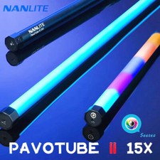 2x NANLITE PavoTube II 15X 60cm RGBWW LED Video Tube Light Wand 2700K-12000K