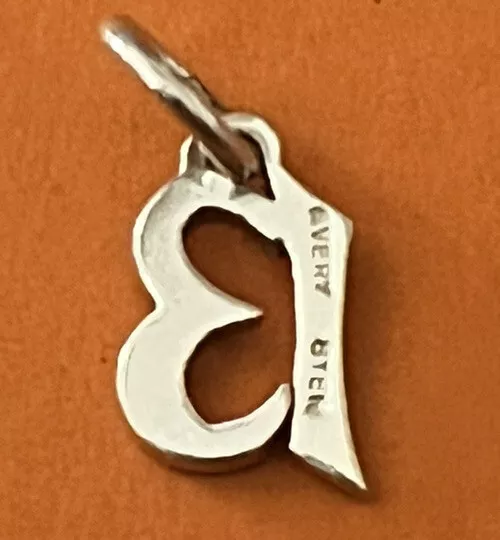 James Avery Retired Sterling Silver Vintage Lucky Number 13 Charm