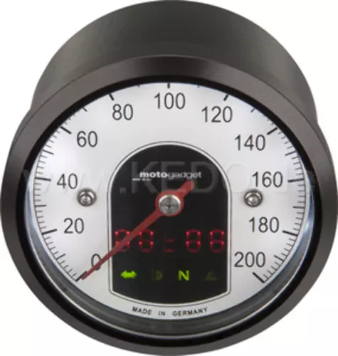YAMAHA SR400 SR500 Speedometer Motogadget 'Motoscope Tiny', 49mm dia, Black