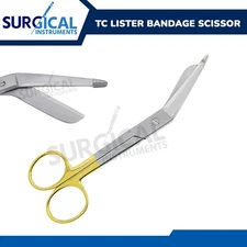T/C Lister Bandage Scissors 7.25" Surgical Dental First Aid Paramedic German Gr