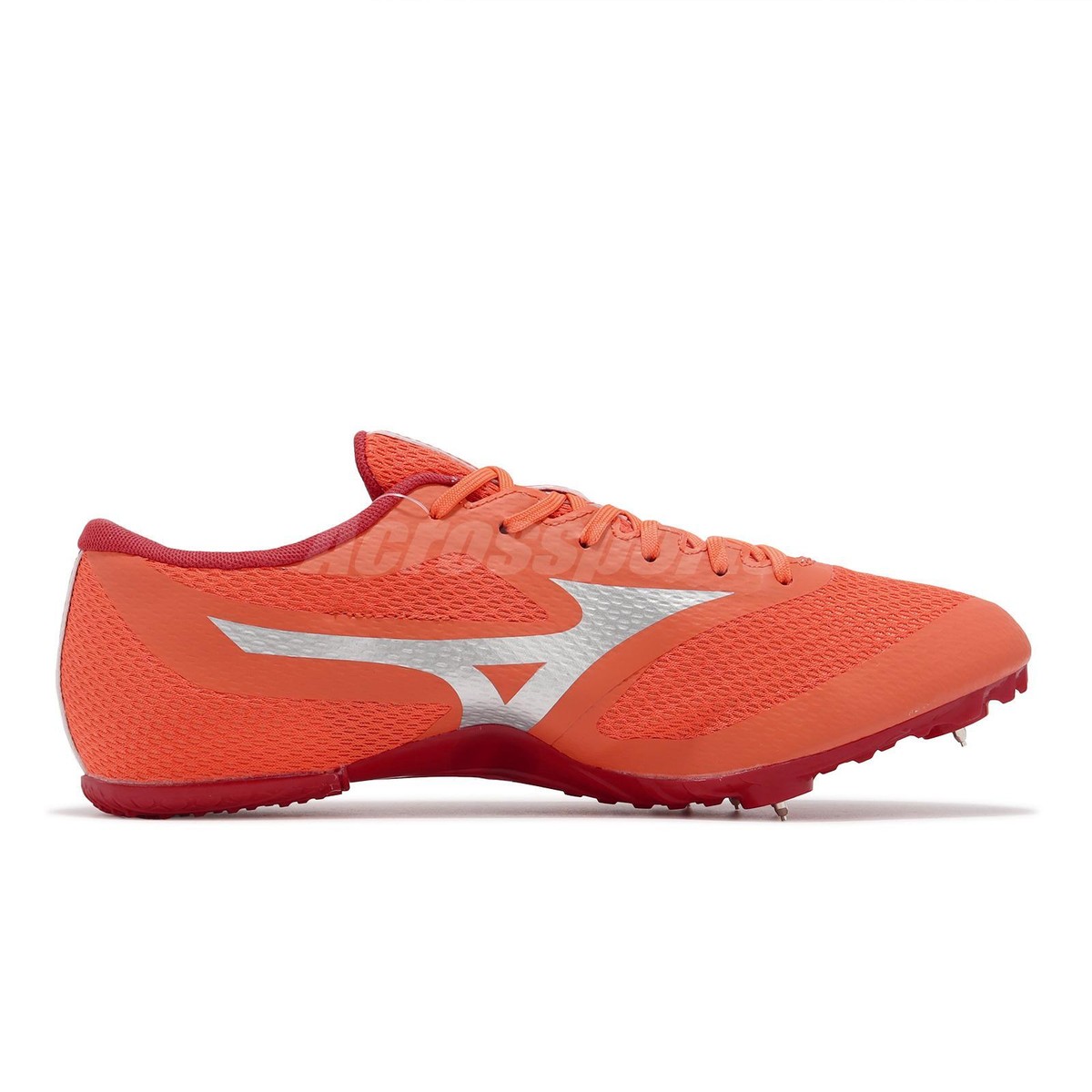Mizuno X Sprint Orange Silver Men Running Track Shoes Spikes