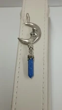 ICC Silver Happy Moon & Azurite Tower Pendant
