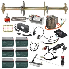 Complete 32" Rear Axle Kit & 72V 1000W Electric Motor Kit for ATV Go Kart Trike