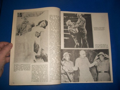 Monster Fantasy Magazine #2 1975 Mummy Freaks Lon Chaney Witchcraft Lanchester - Imagen 4 de 8