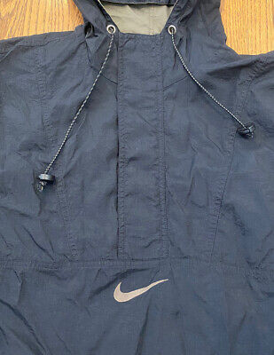 Nike Athletic Vintage 90s Center Swoosh Check Hooded Anorak Nike Athletic Vintage 90s Center Swoosh Check Hooded Anorak