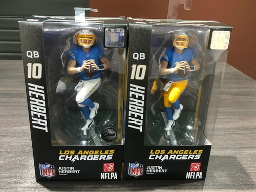Justin Herbert Los Angeles Chargers Imports Dragon 7 Inch Player Figure + Chase