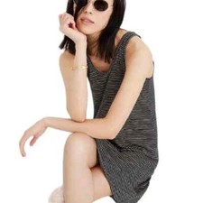 Madewell Striped Scoopneck Knit Dress Medium