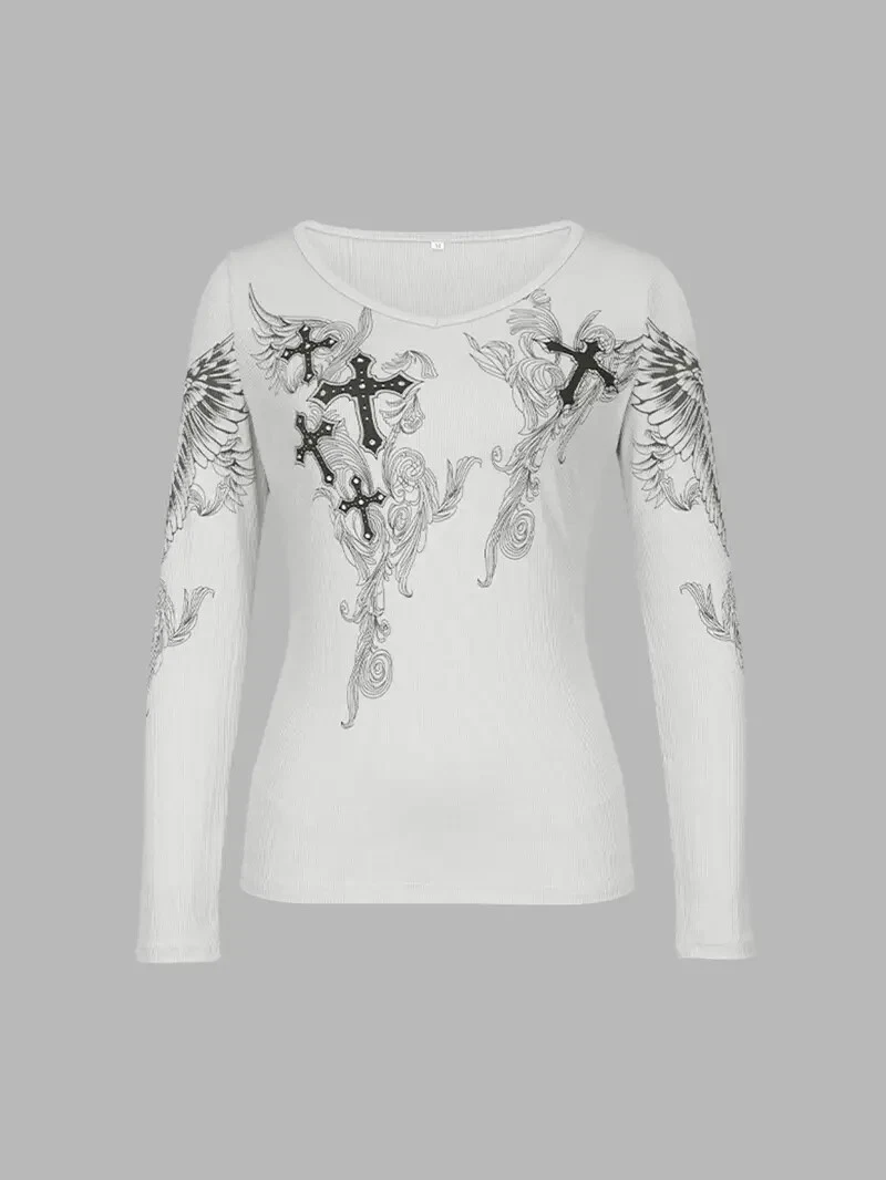 womens vintage long sleeve shirts