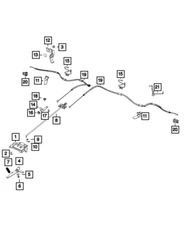 Genuine Mopar Hex Flange Nut 6107005aa