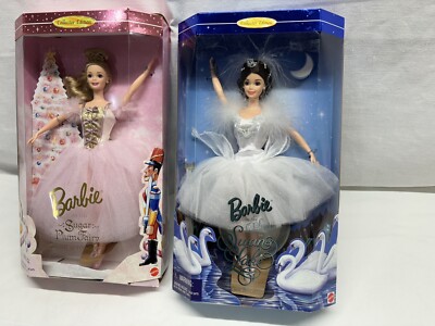 Barbie 1997 Swan Lake Queen 18509 And 1996 Sugar Plum Fairy 17056