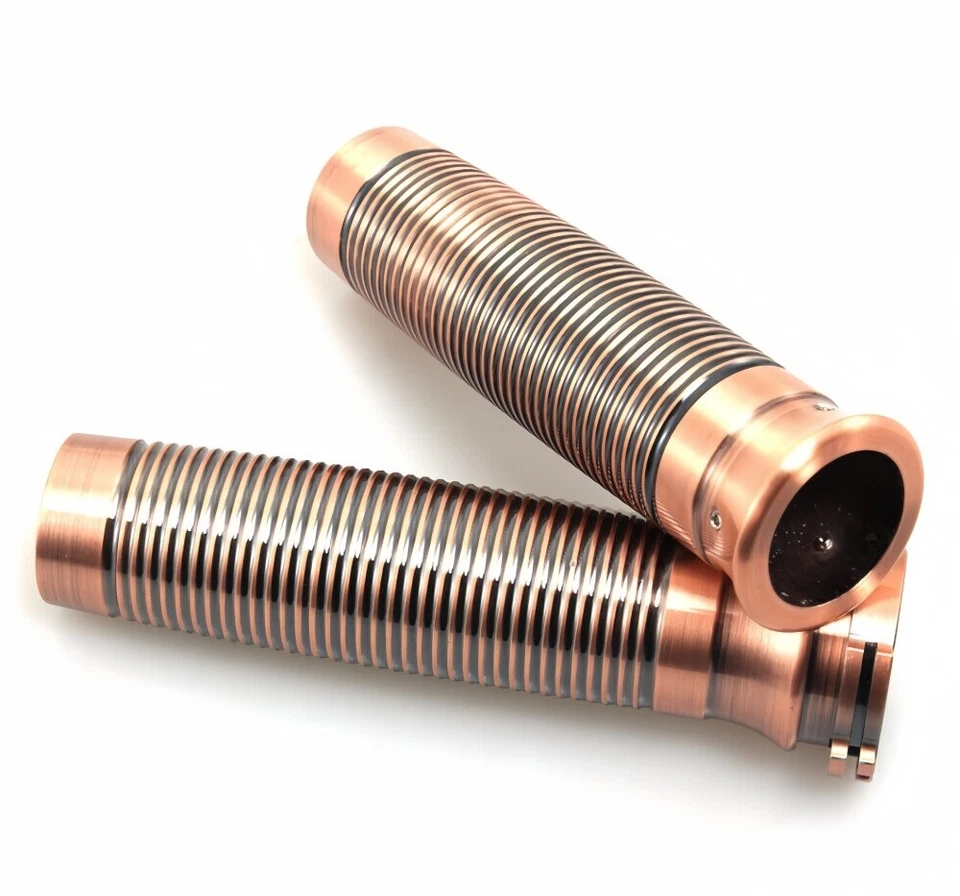 Motorcycle Handlebar Hand Grips 1inch 25mm For Harley Bobber Chopper Custom Foto 3 de 4