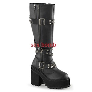Botas Militares Mujer Talón 12 Desde 36 Al 41 Plataforma Cremallera Zapato  Vegan | eBay