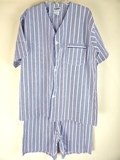 McGregor Pajamas Mens Size XLBlue Striped Short Sleeve Short pants NWOT