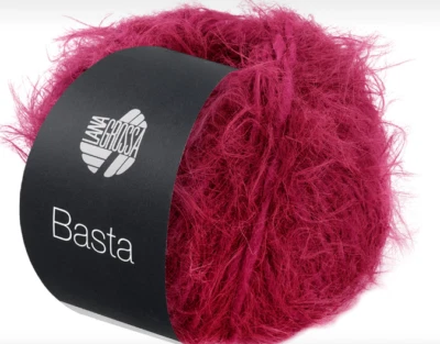 (kg/138€) NEU! BASTA Lana Grossa 50g Fb. 09 dunkelrot federzarter Flausch