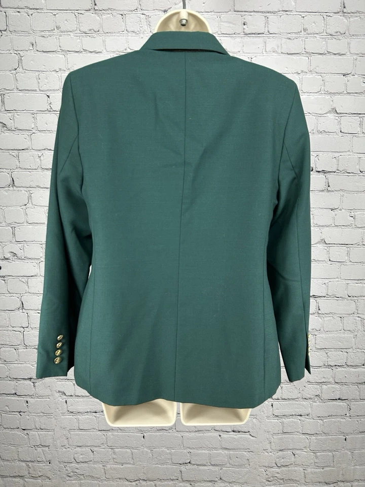 VTG Austin Reed Solid Green Gold Button Blazer USA Women’s Size 8P  - Image 2 of 4