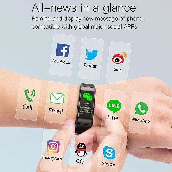 Jakcom F2 NFC Smart Call Watch Bluetooth - Image 3 of 4