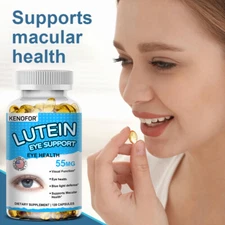 Eye Health Supplement Lutein Zeaxanthin Vision Health Eye Strain Support 120 CT