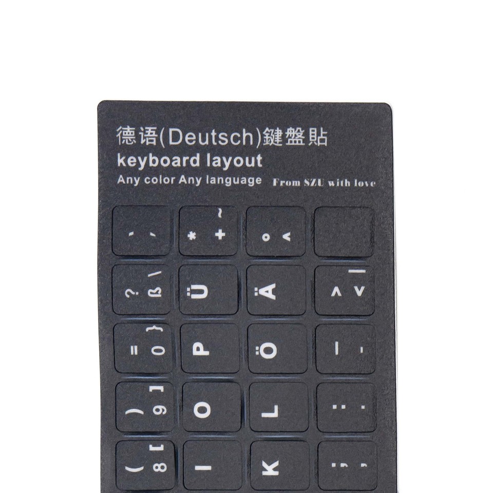 Adhesives Keyboard Black Layout Qwertz German Of Letters Notebook PC eBay