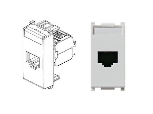 Presa dati rj45 netsafe cat5e utp 14339.11 vimar plana