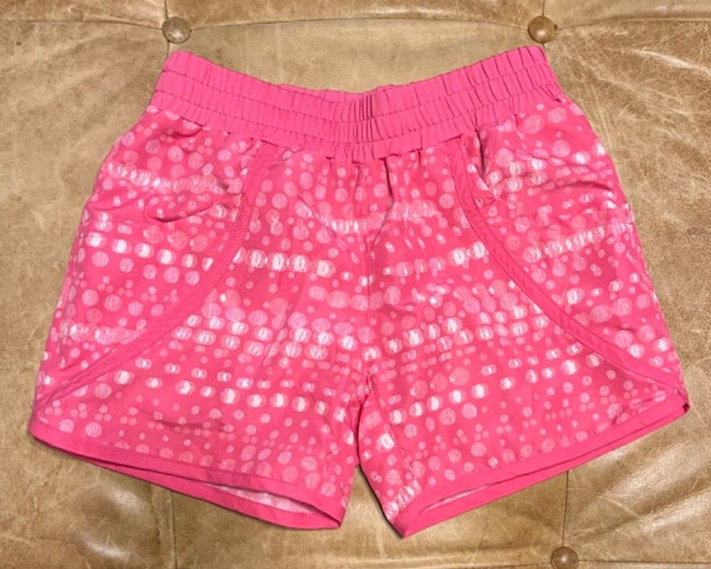 Girls Columbia Omni-shade shorts pink white 10/12
