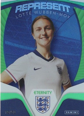 Panini Eternity Lionesses 2025 Lotte Wubben-Moy England Represent Green Card /50